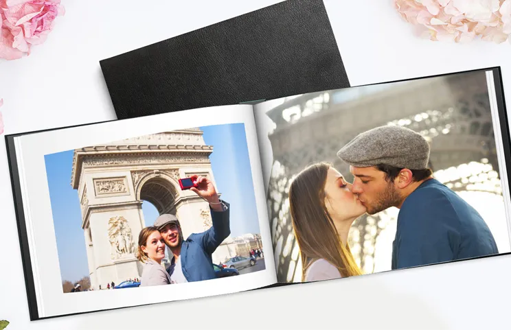 Valentina Black Leather Photo Books