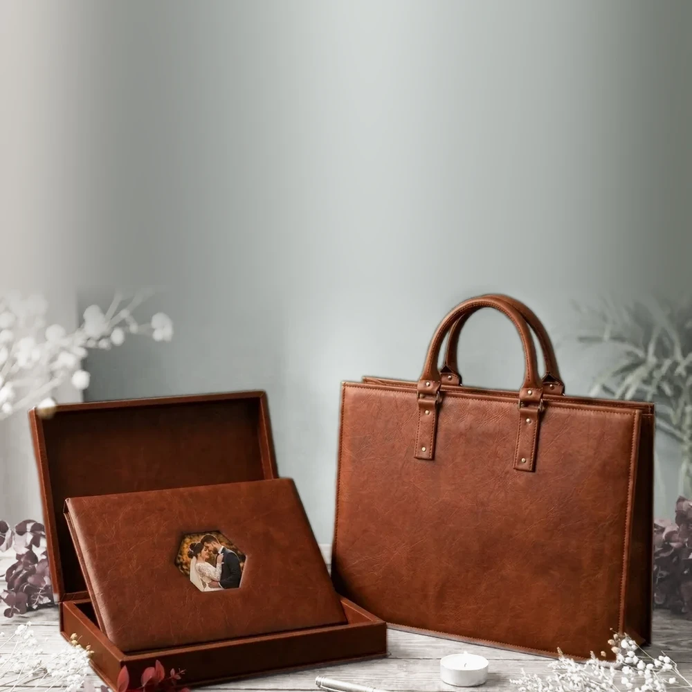 Handmade Leather Wedding Album