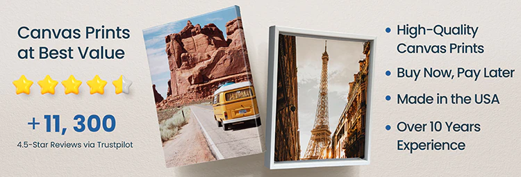 High Quality Canvas Prints, Buy Now Pay Later, Made in UK, Over 10 years experience