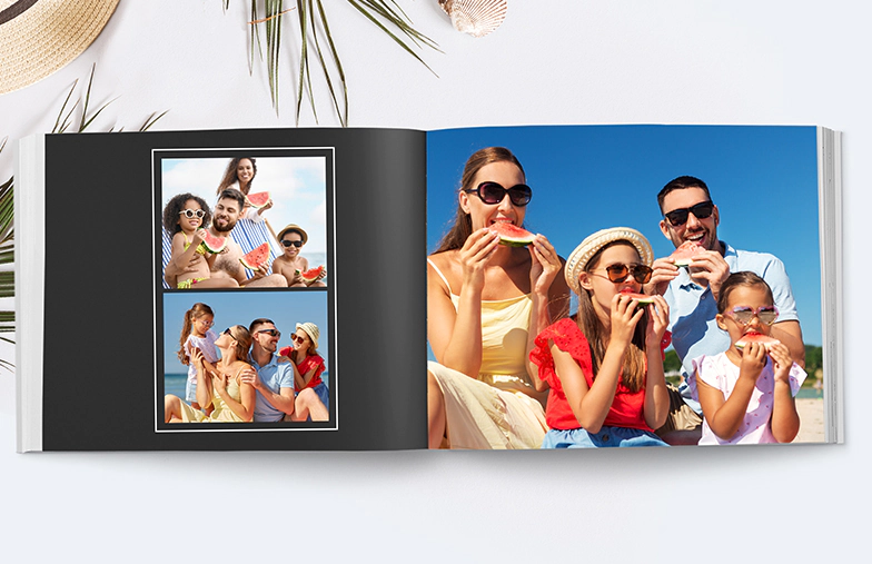 Window Cutout Photo Book | Personalized Leather | Printerpix