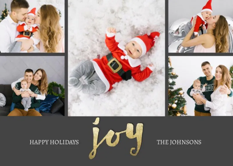 Joy Collage Holiday Card