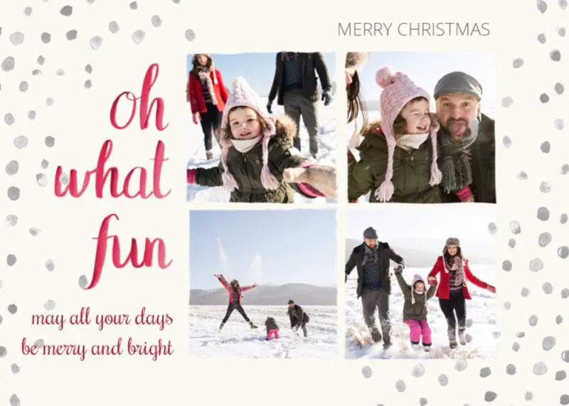Oh What Fun Christmas Card