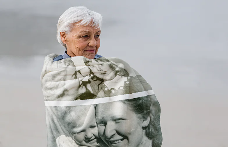 Tell Mom's Story With a Photo Blanket